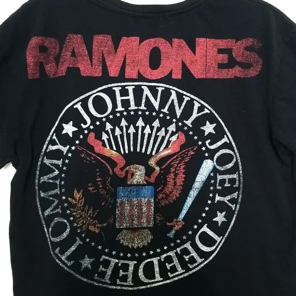 Zara Ramones Front & Back Graphic Band Tee Size Small - Picture 7 of 7